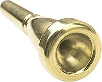 Vista 4 de Boquilla de trompeta chapada en oro de metal compatible con piezas de accesorios de trompeta (7C)