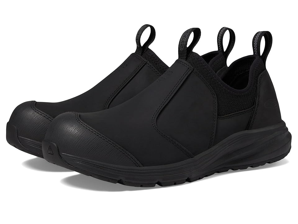 KEEN Utility Vista Energy+ Shift ESD (Comp Toe) (Black/Black) Men's Shoes INTERNATIONAL SHIPPING
