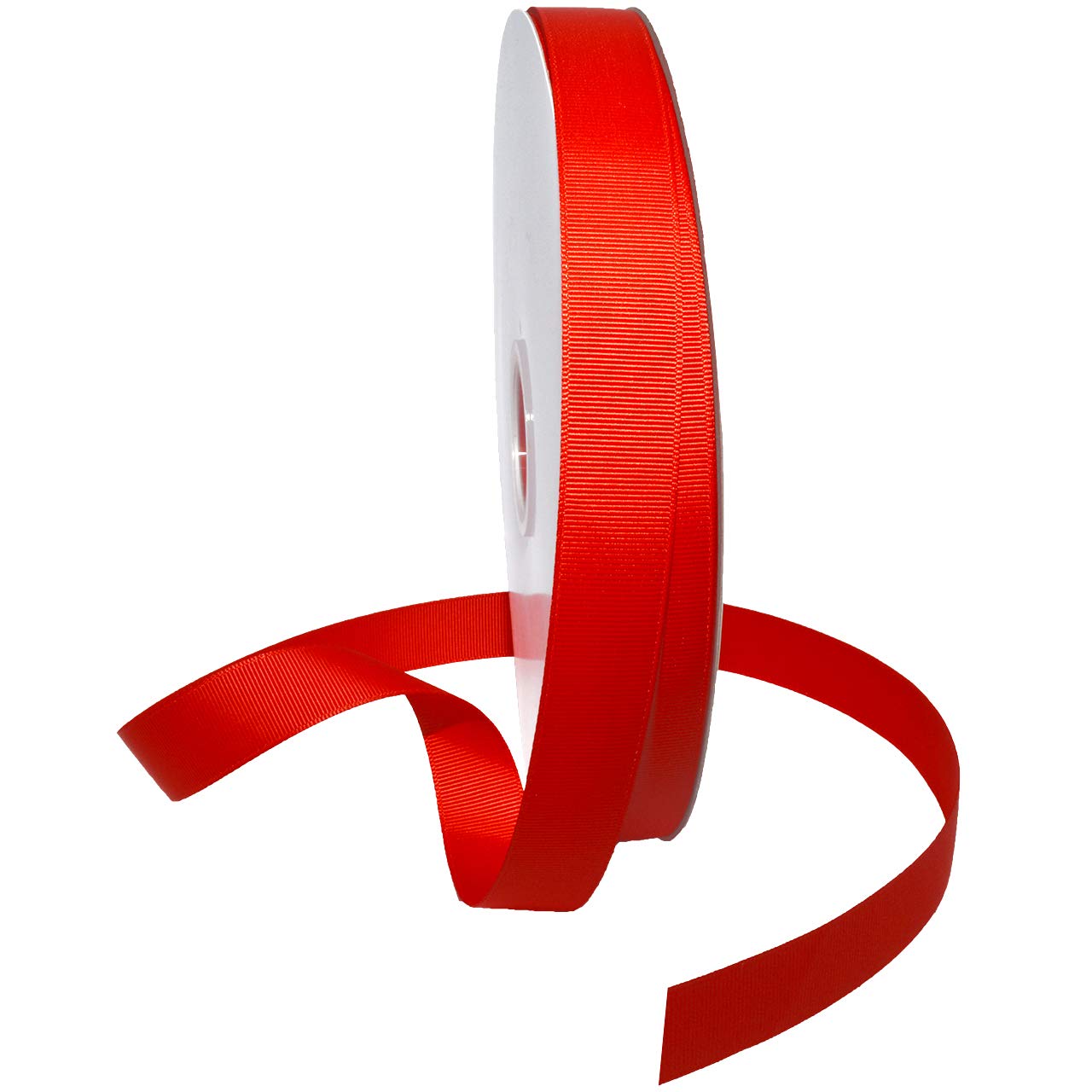 Ruban gros grain rouge coquelicot Morex Ribbon mercerie rubanerie pour scrapbooking