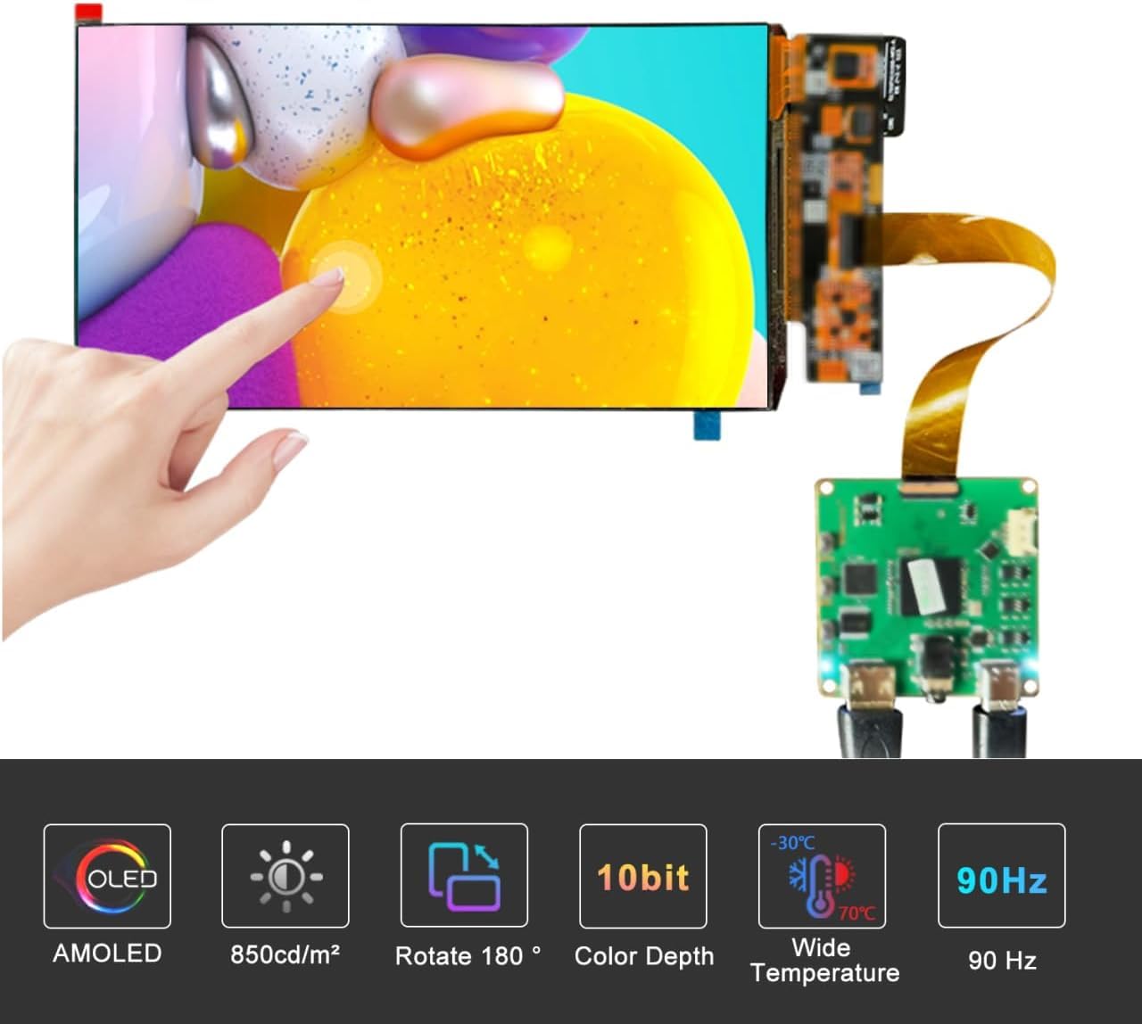 高画質で美しいIPSスクリーン表示♪❤圧倒的な使いやすさ❣万能モバイルモニター Amazon.co.jp: 7インチ ポータブルモニター タッチスクリーン、ミニ