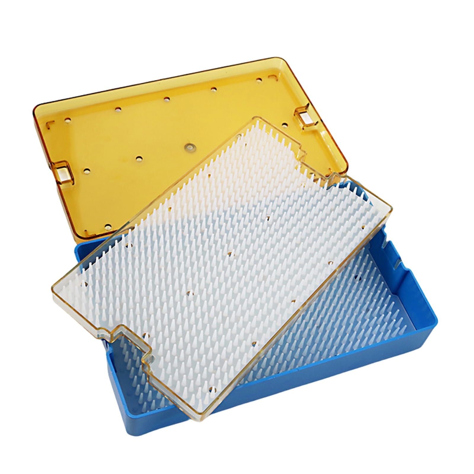 Hterbpoy One Color 10.3X6.4x1.7in Double Sterilisation Case For Surgical Instruments,No Damage To Instruments,Sterilisation Case With Silicone Mat,Suitable For Ophthalmology,Dentistry,Hospitals