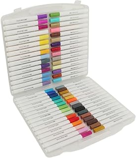 24 Colors Acrylic Paint Pens, Permanent Acrylic PaintMarker Pens Quick Dry,1mm Fine Tip Markers for Rock Painting Kit, Glass, Craft, Ceramic, Stone, Fabric, Wood