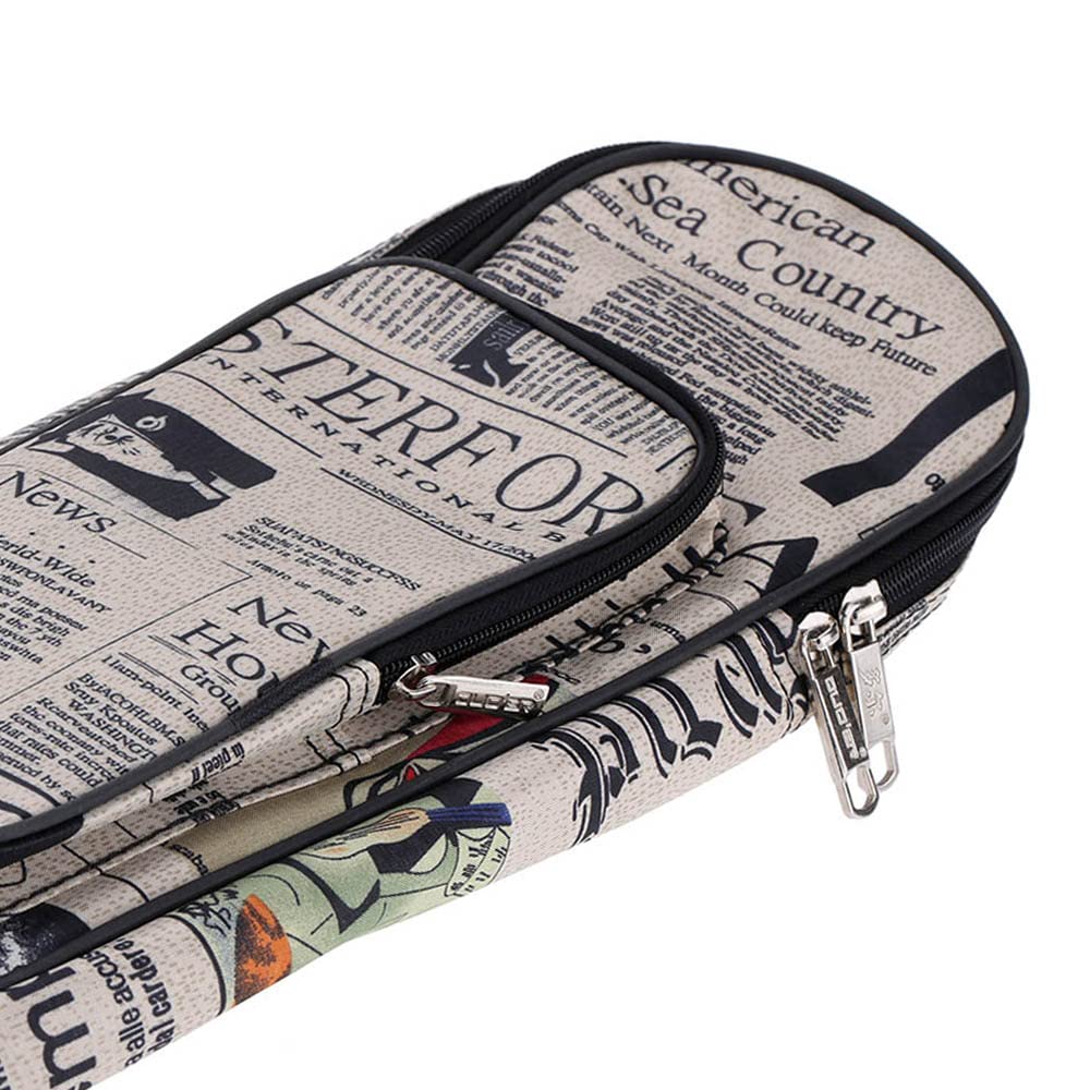 600D Impermeabile Oxford Cloth Giornale Art-Doppia Cucita, Tracolla imbottita Gig Bag per chitarra classica folk da 40 pollici, argento, 41 in