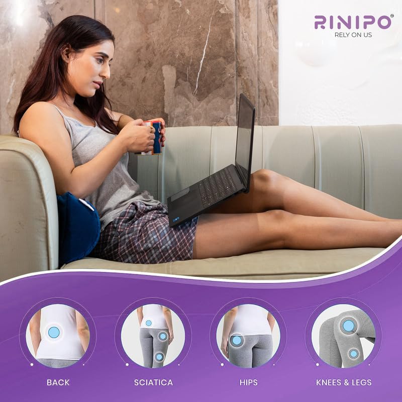 Image of Orthopaedic Leg Support Memory Foam Half Moon Bolster (Blue) - 2 Year Warranty Knee Pain Relief for Side Sleepers Back Alignment Roll for Sleeping & Office Sitting Washable Velvet Cover