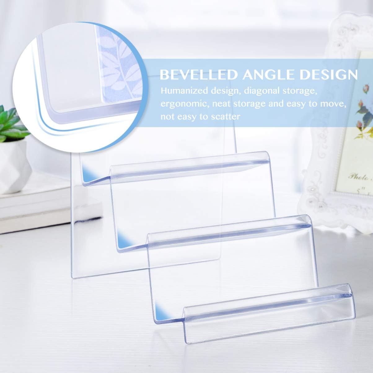 3-Tier Clear Acrylic Wallet Display Stand for Purse and Jewelry
