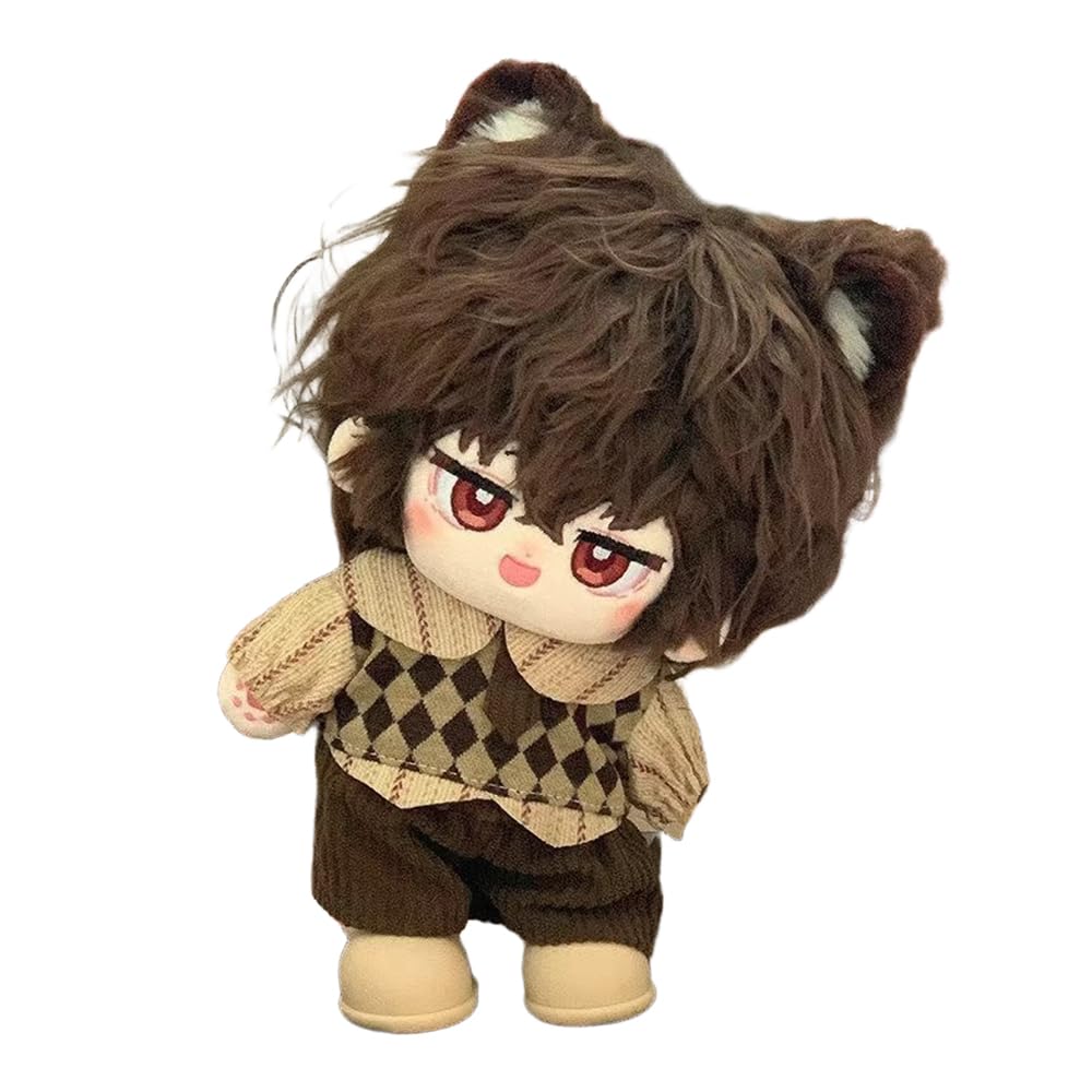 Zhongkaihua Dazai Osamu Plush BSD Figures Soft Stuffed Anime Character Cute Cartoon Throw Pillow 20CM Occasions Home Decorations Gifts