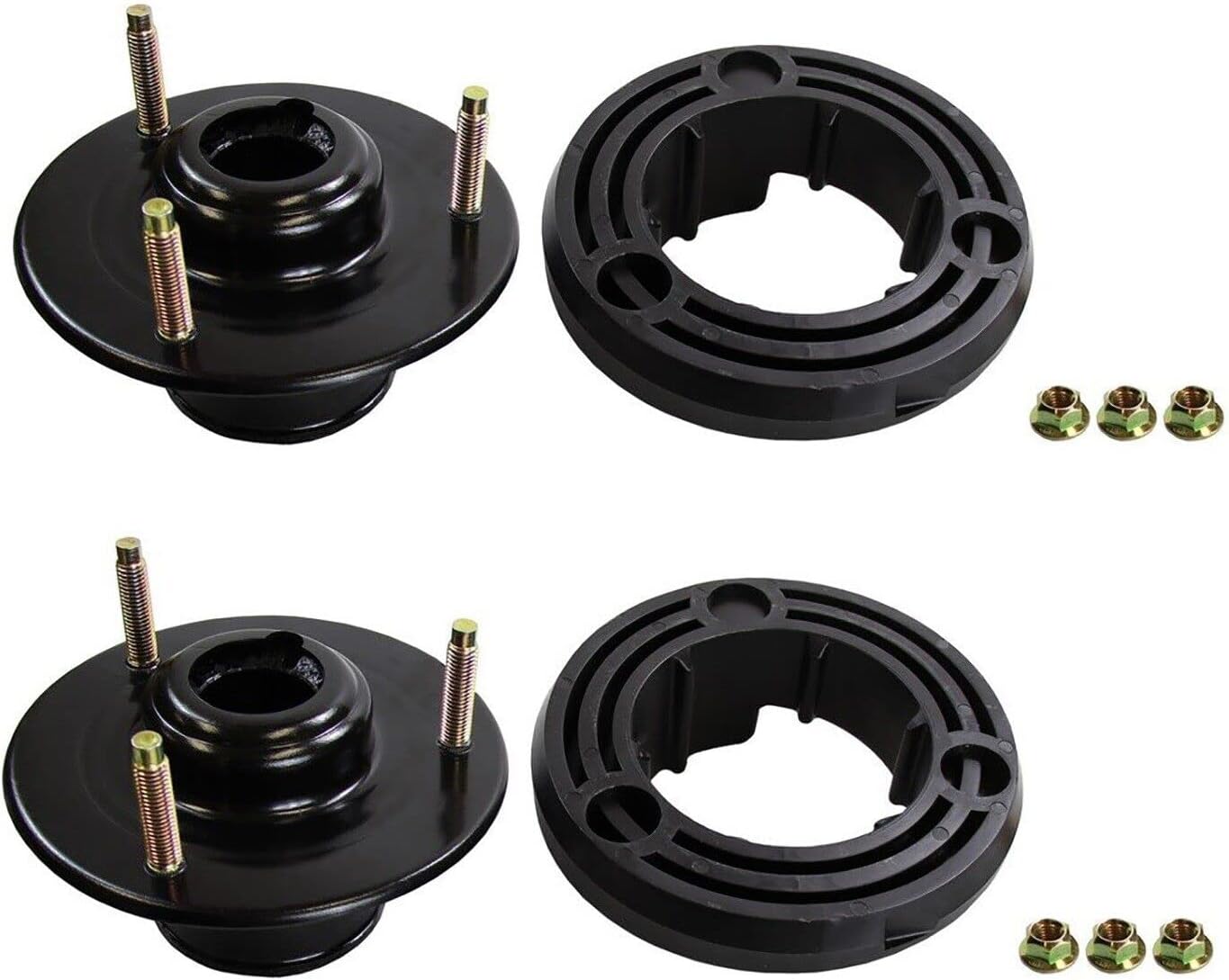 Replacement Pair Set of 2 Front Suspension Strut Mounts Kit For GMC Yukon XL 1500 for Chevrolet