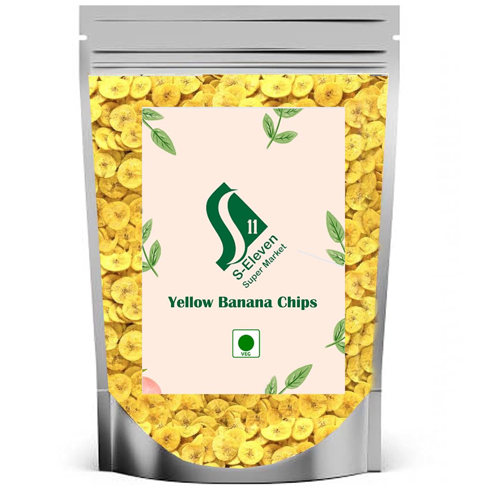S Eleven Super Market Crispy and Crunchy Yellow Kerala Banana Chips/Banana Waffers (1 Kg) (B0CG656RGK) Amazon Price History, Amazon Price Tracker