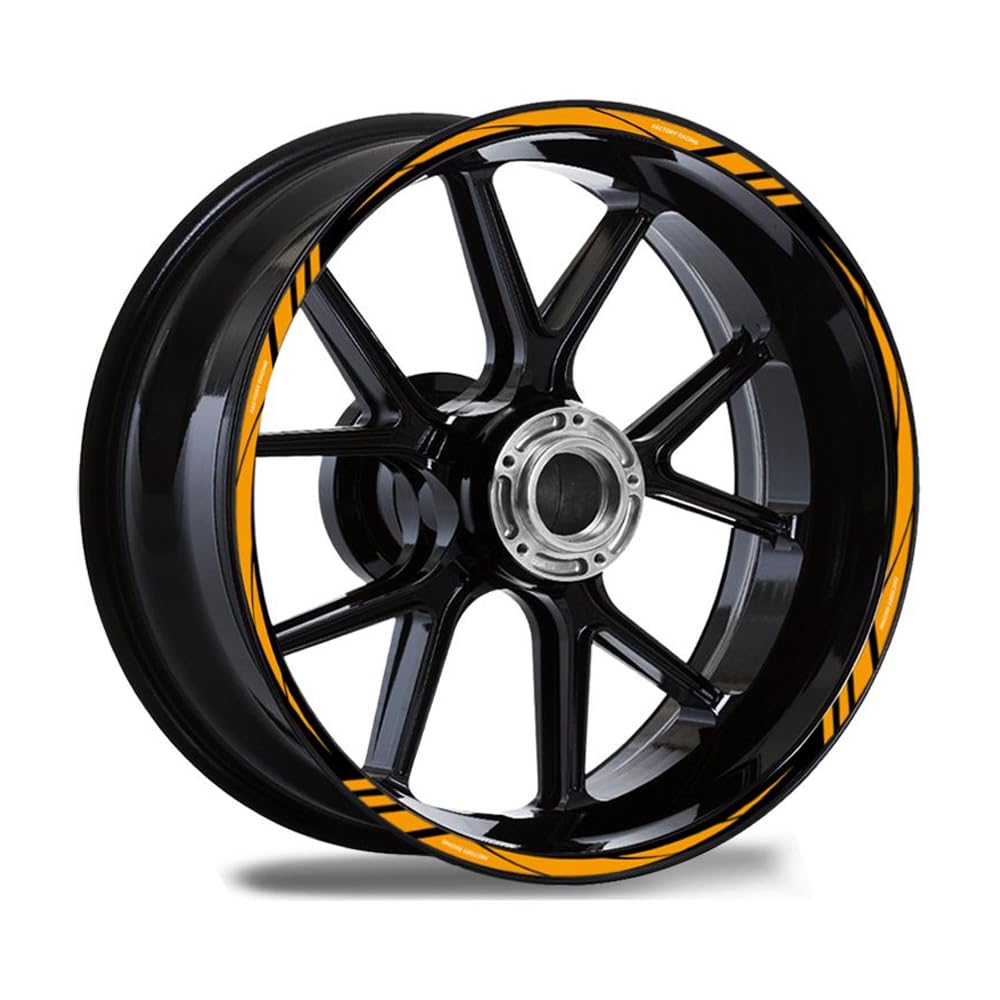 QIZUN Reflective Motorcycle Wheel Hub Stickers Rim Tape Decals Stripe