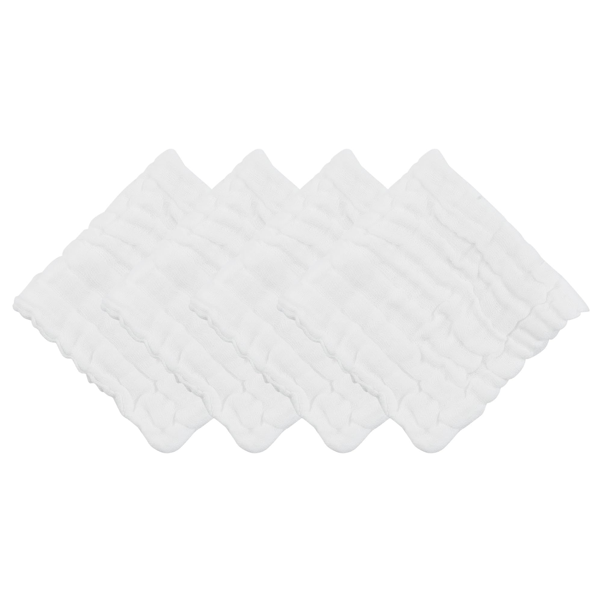 HMETOL Soft & Absorbent Reusable Cotton Muslin Face Cloths