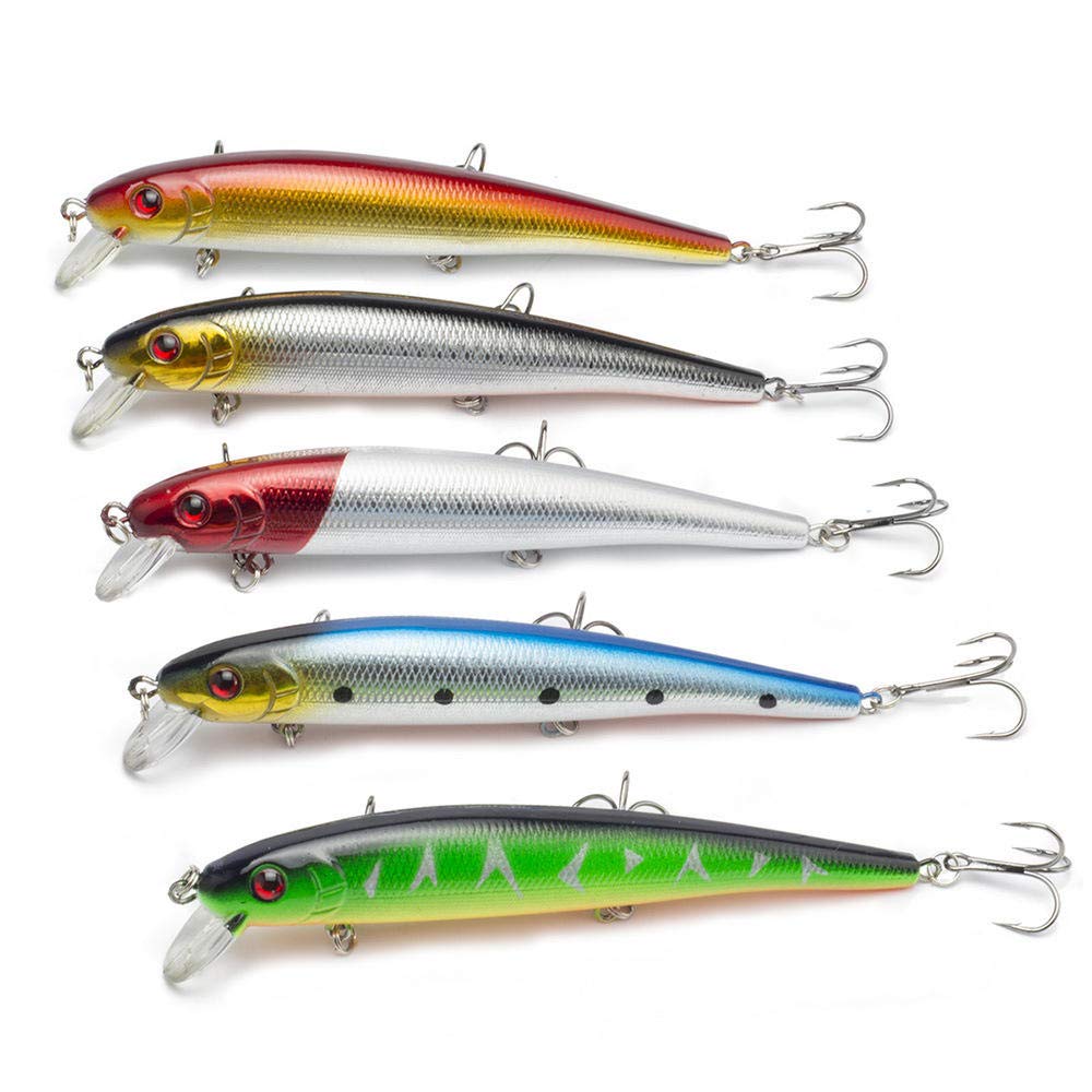 Esche Artificiali 5PC 13CM 19 G. Esca laboriosa Pesca Pesca Mare Mare Freshwater Pesca per la Pesca Casting Spinning lura da Pesca Pesca Esche Kit