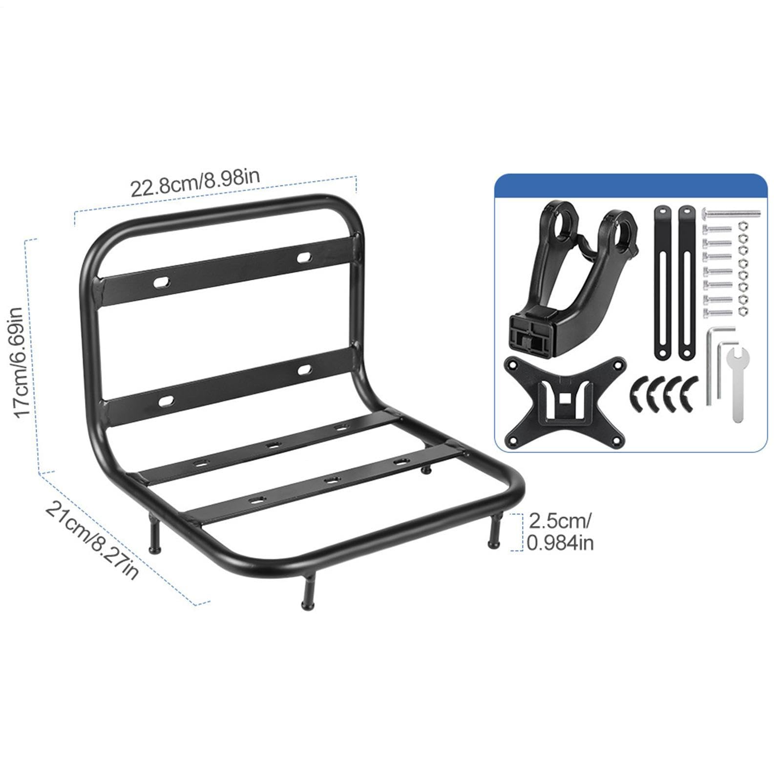 Support Porte-Bagages Vélo à Déverrouillage Express et Forte Portance