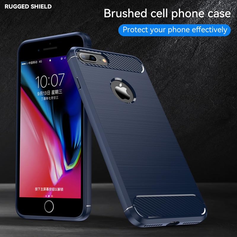 Image of Hybrid Carbon Fiber Back Case for iPhone 7 Plus / 8 Plus (Blue)