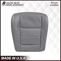 Vista 2 de Compatible con Ford F250 F350 Lariat XLT 2003, 2004, 2005, 2006, 2007, funda de repuesto para asiento inferior del conductor