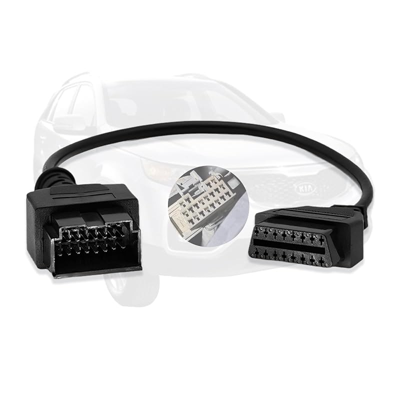 Adaptador de diagnóstico OBD1 para OBD2 AMHTDOL para Kia, 20 pinos para 16 pinos KIA-20PIN