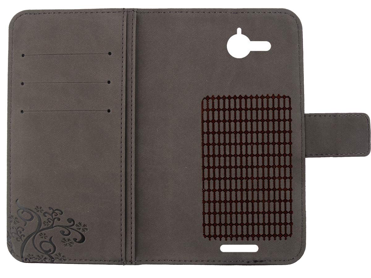 Custodia Portafoglio In Pelle PU Con Supporto Per Alcatel Tetra 5041C - Cover Flip Con Slot Per Carte E Chiusura Magnetica