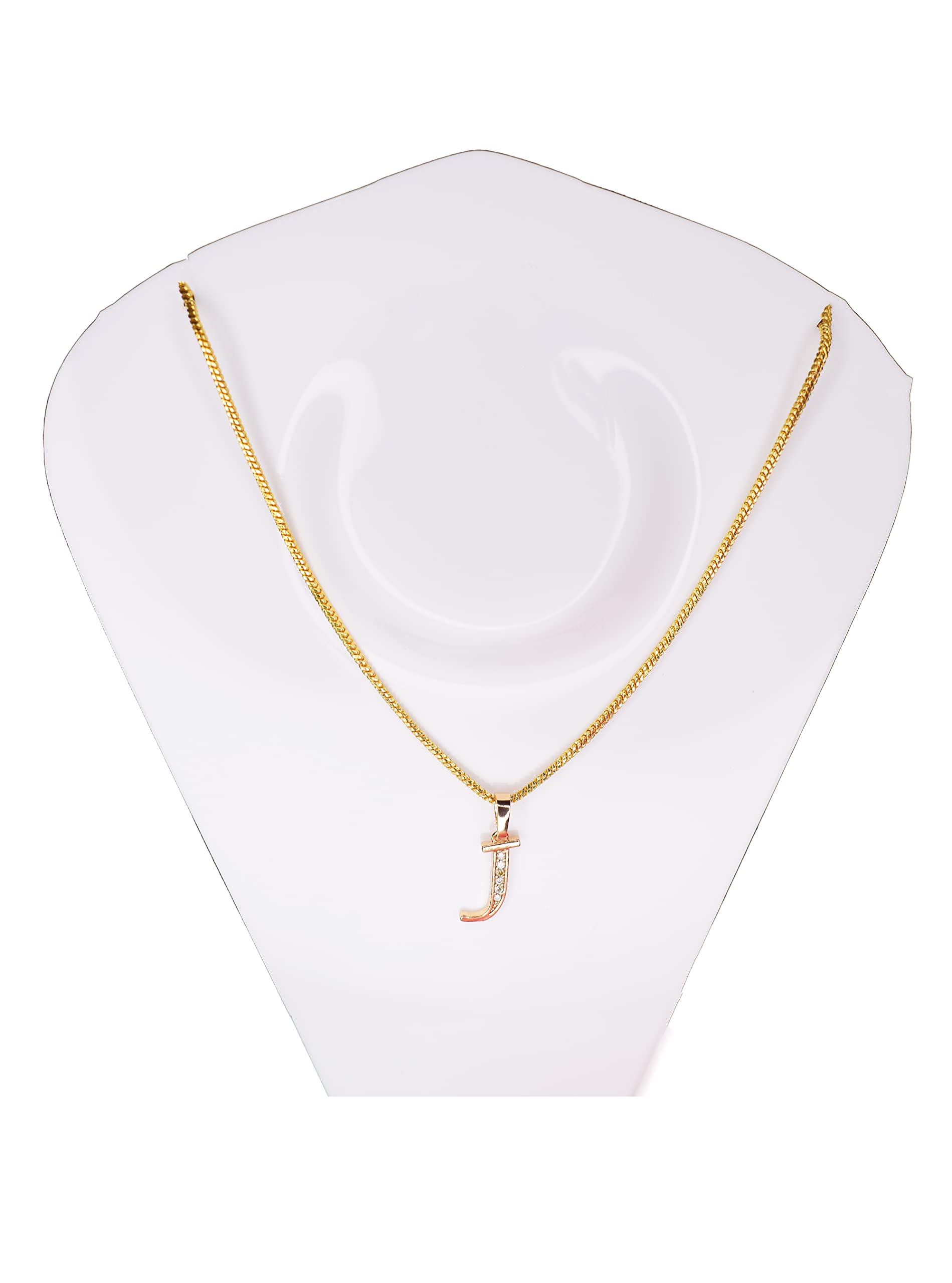 J letter locket pendants alphabet name gold plated alloy new model design chain Gold-plated Brass Pendant