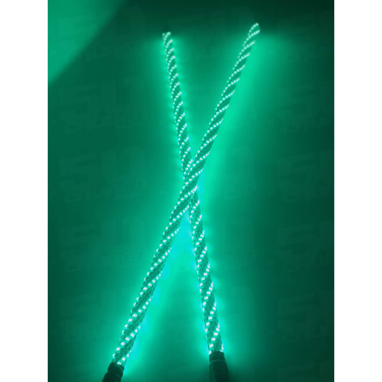 50 Caliber Racing Pair of 4ft Lighted Whips fits Sand Dunes, Off Road, 4x4 Park, UTV ATV Dune Buggy Truck Side by Side RZR 800 900 1000 Maverick Max X3 YXZ Viking Rhino Teryx Wildcat [5030A2]