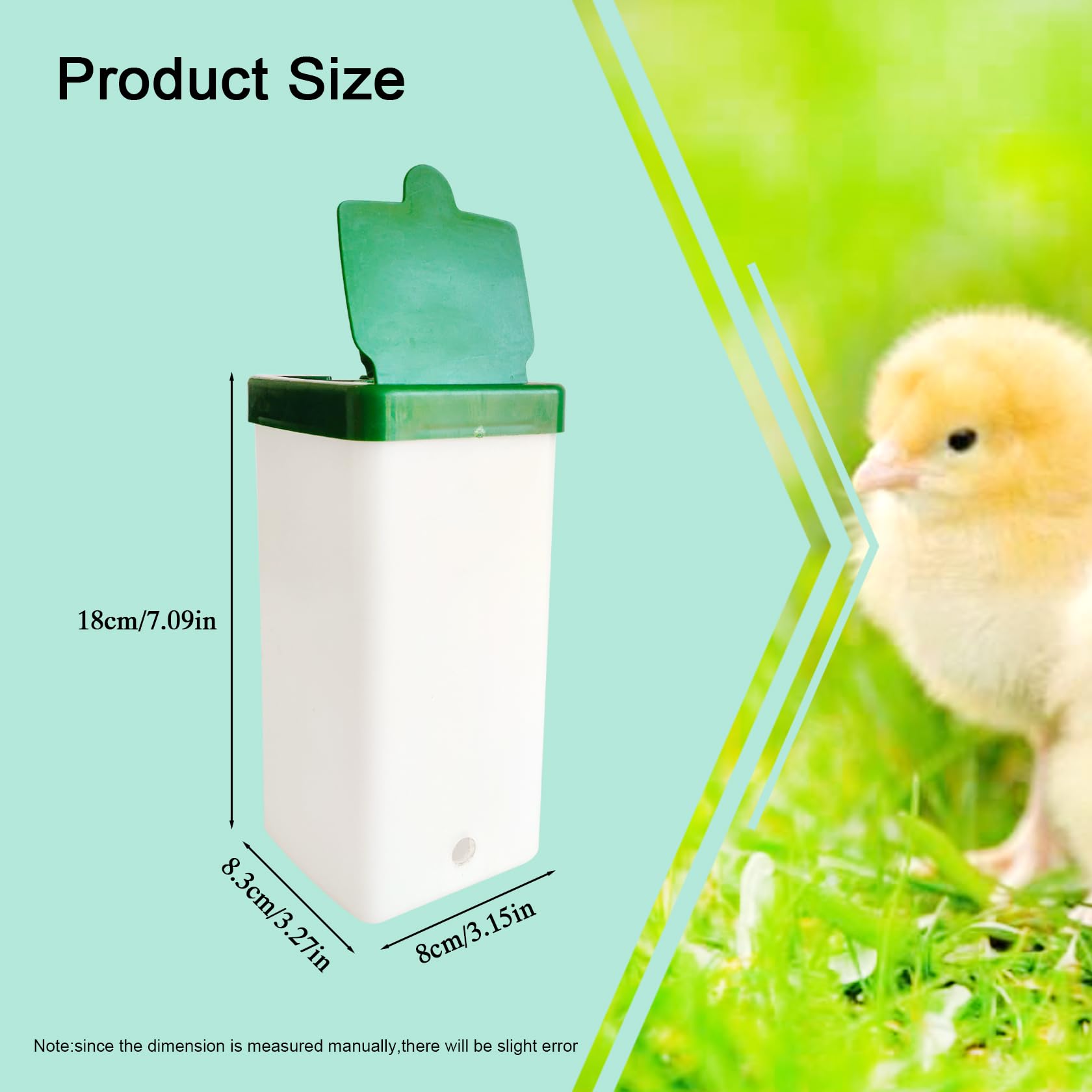 Sistema de riego automático para pollitos, 1 litro, vaso de riego automático para aves de corral, utilizado para jaulas (2)