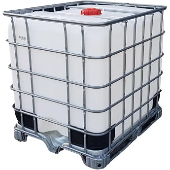 KLAREWO 1000 L IBC Container Water Tank on Steel Pallet without Spout Opening