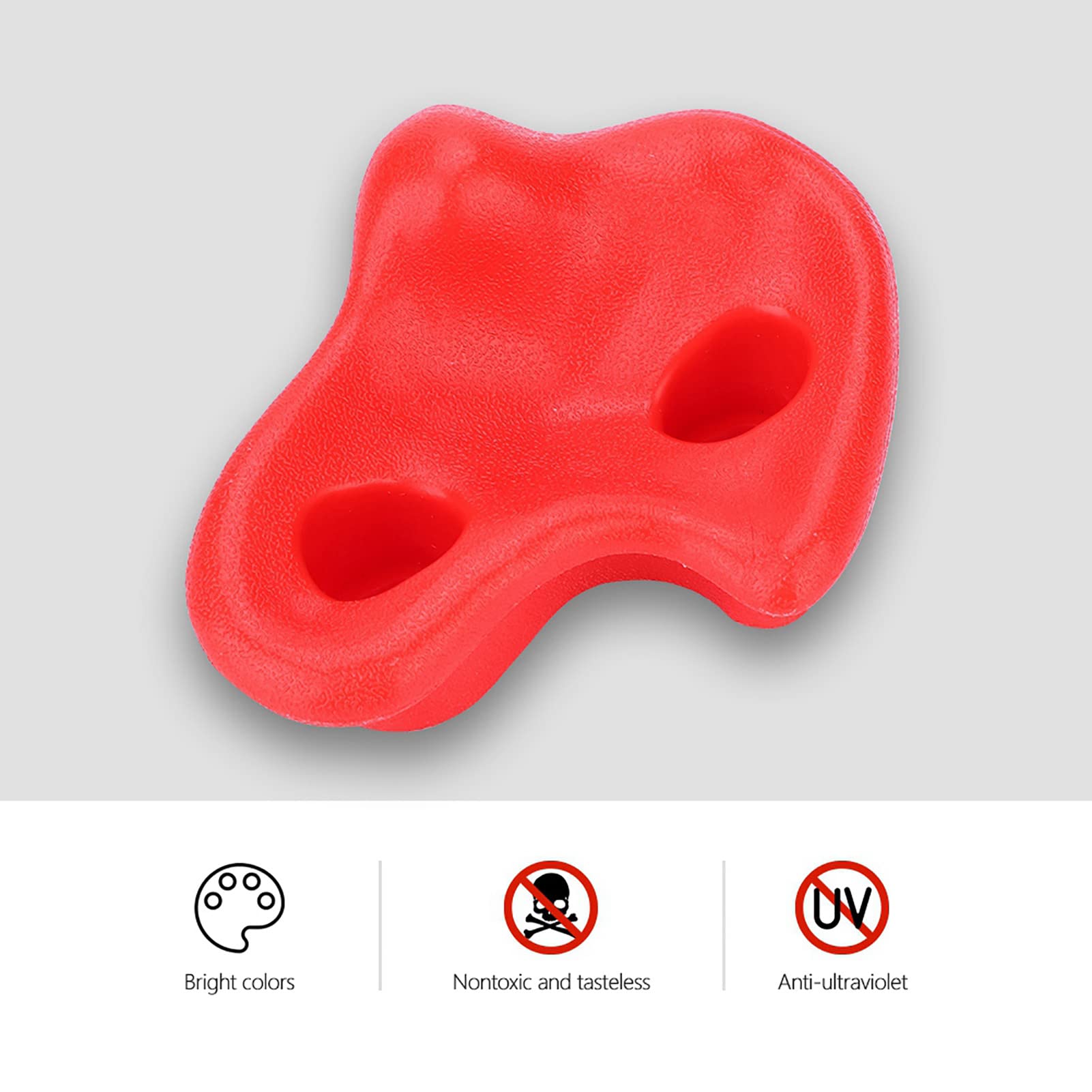 Alvinlite Paquete de 10 presas de Escalada en Roca para niños y Adultos, empuñaduras de Pared de Roca para Juegos de Interior y Exterior - Construya una Pared de Escalada en Roca.(Rojo) presas