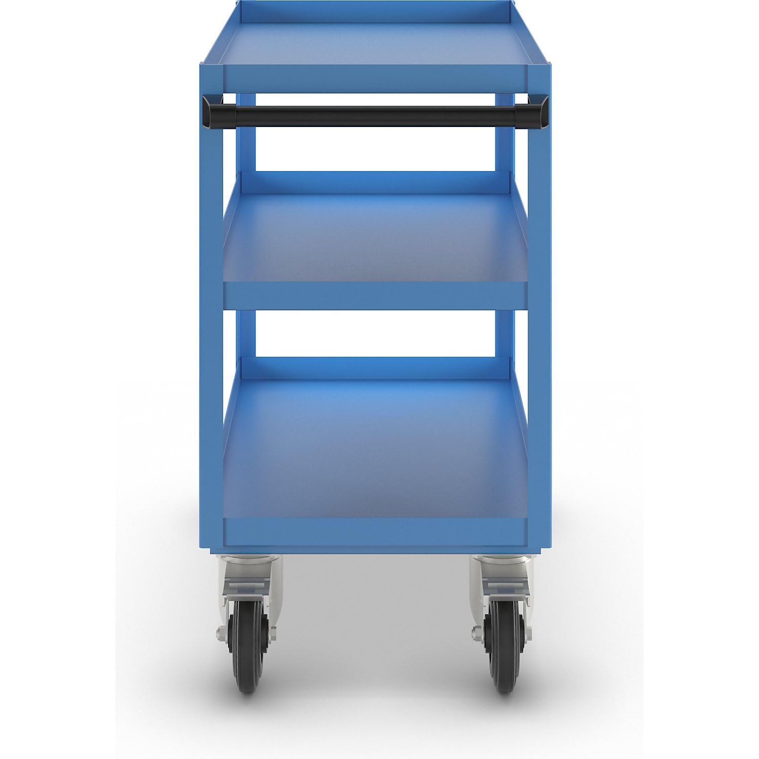 eurokraft | Montagehilfswagen | 3 Etagen | Tragfähigkeit 350 kg | Gesamthöhe 915 mm | lichtBlau