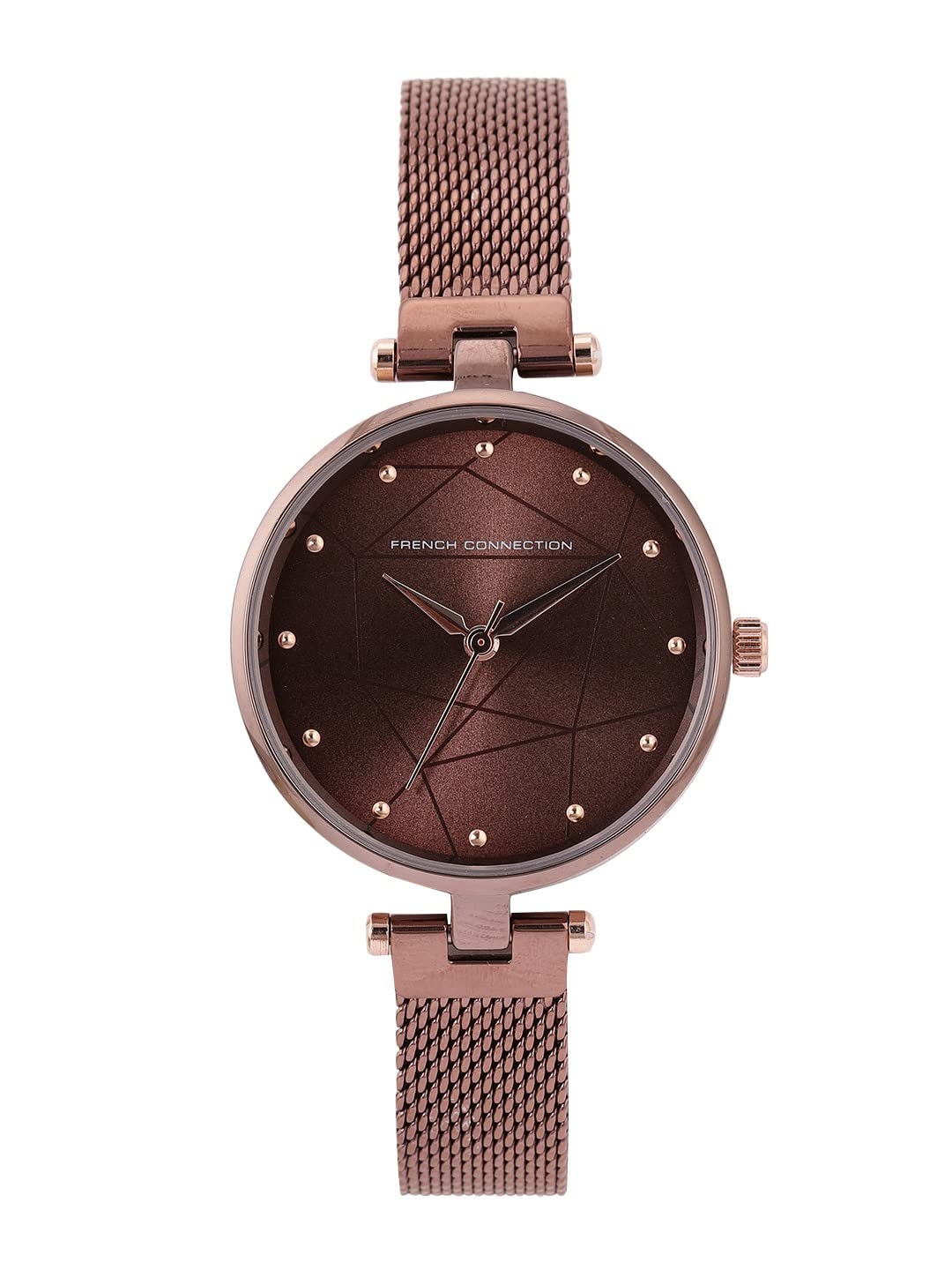 French Connection Stainless Steel Analog Brown Dial Womens Watch-Fcn00028E, Band_Gray (B0B2JZG67W) Amazon Price History, Amazon Price Tracker