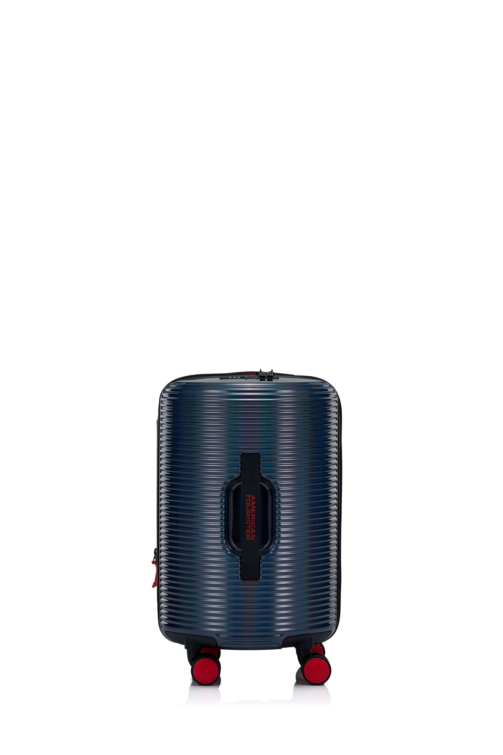 american tourister Rollio U 52 CM Small Trolley Bag with TSA Lock & 8 Wheels/Hard-Sided PC Cabin Suitcase for Travel/Luggage Bag with Double Spinner Wheels for Men & Women- Black & Red-picture-20