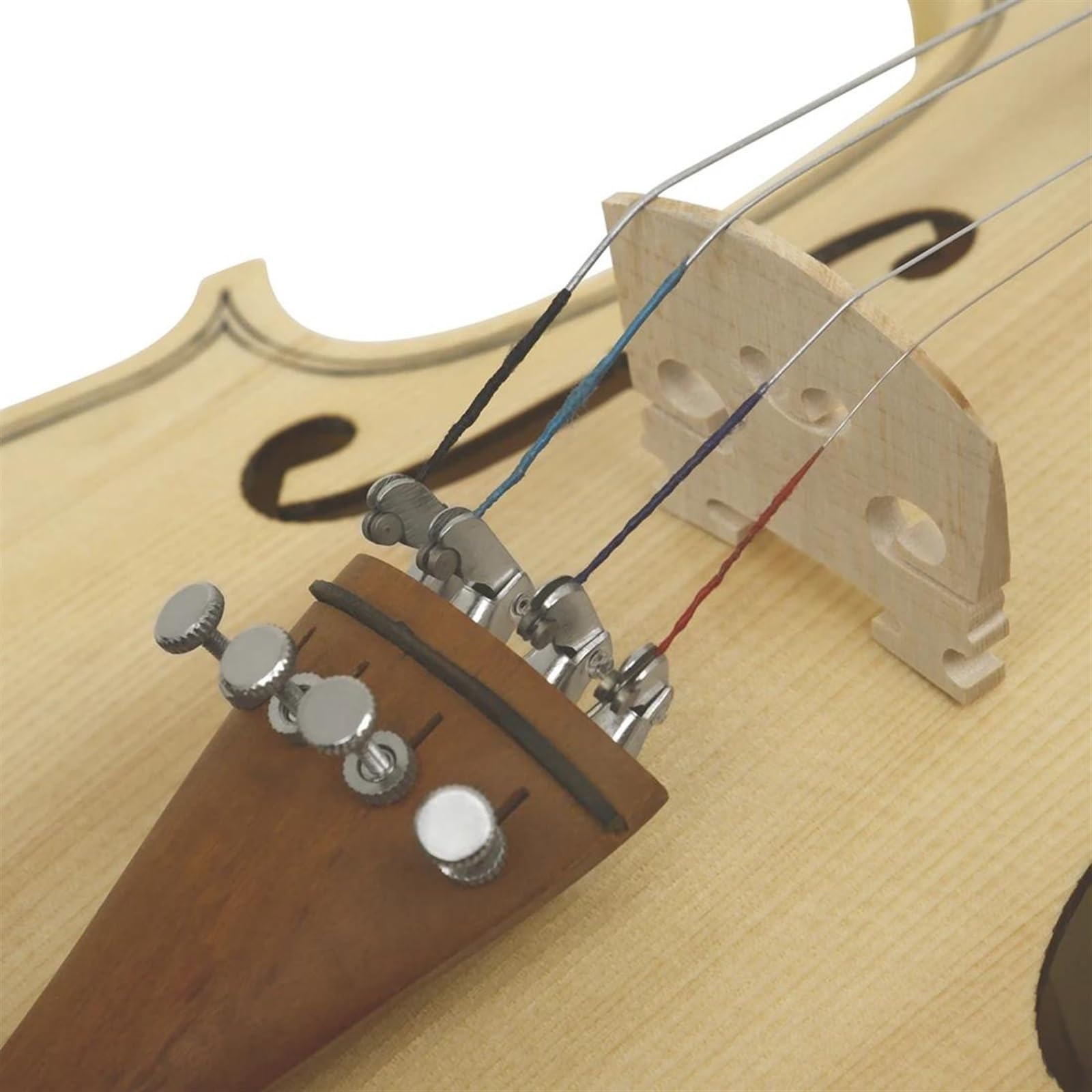 Violino Set 4/4 Violino per principianti Pannello in abete rosso Strumento a corde di violino in acero Violino con custodia Corde per arco Accessori per il resto della spalla