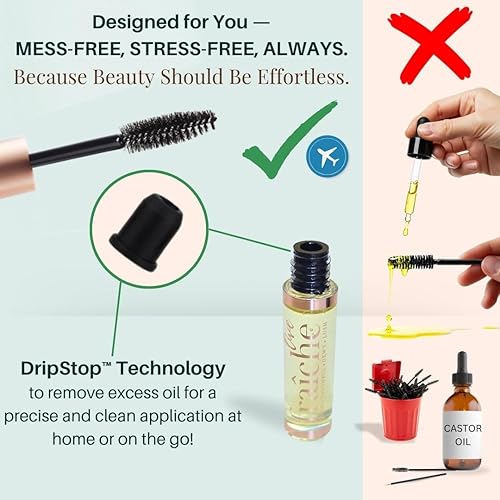 Miniatura 5 de Live Fraiche - Aceite de ricino 2 onzas  tubo de rímel relleno orgánico certificado USDA 100 puro prensado en frío libre de hexano Estimula el