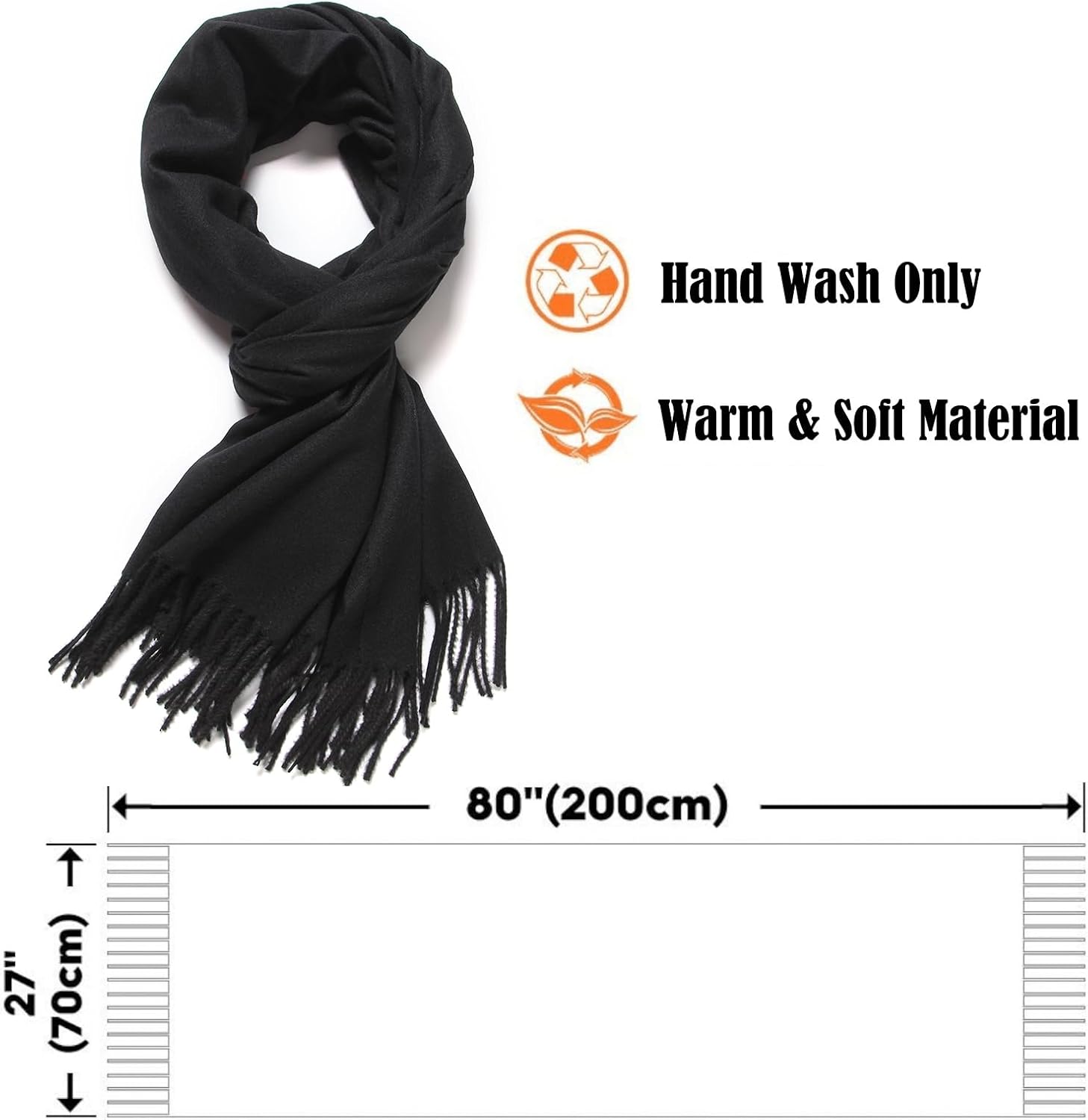 Cindy & Wendy Women's Pashmina Shawl Wrap for Evening Dress Bridesmaid Wedding Bridal Winter Warm Large Soft scarf - Image 6