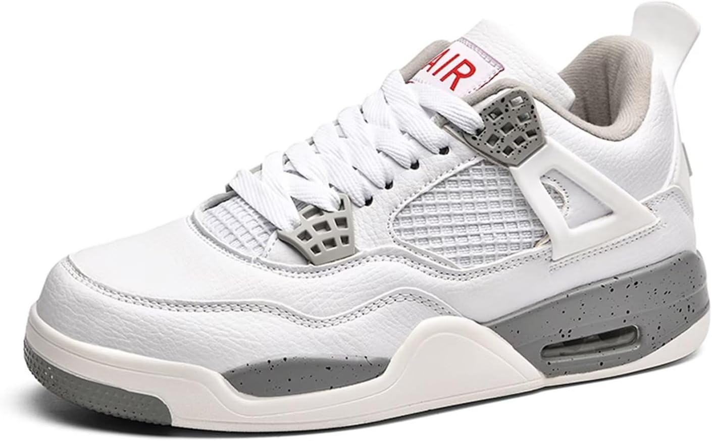 MevoitWomens Mens Air 4 Retro Classic Skate Trainers Lightweight Basketball Shoes Casual Sneakers Work Running Walking Zapatos