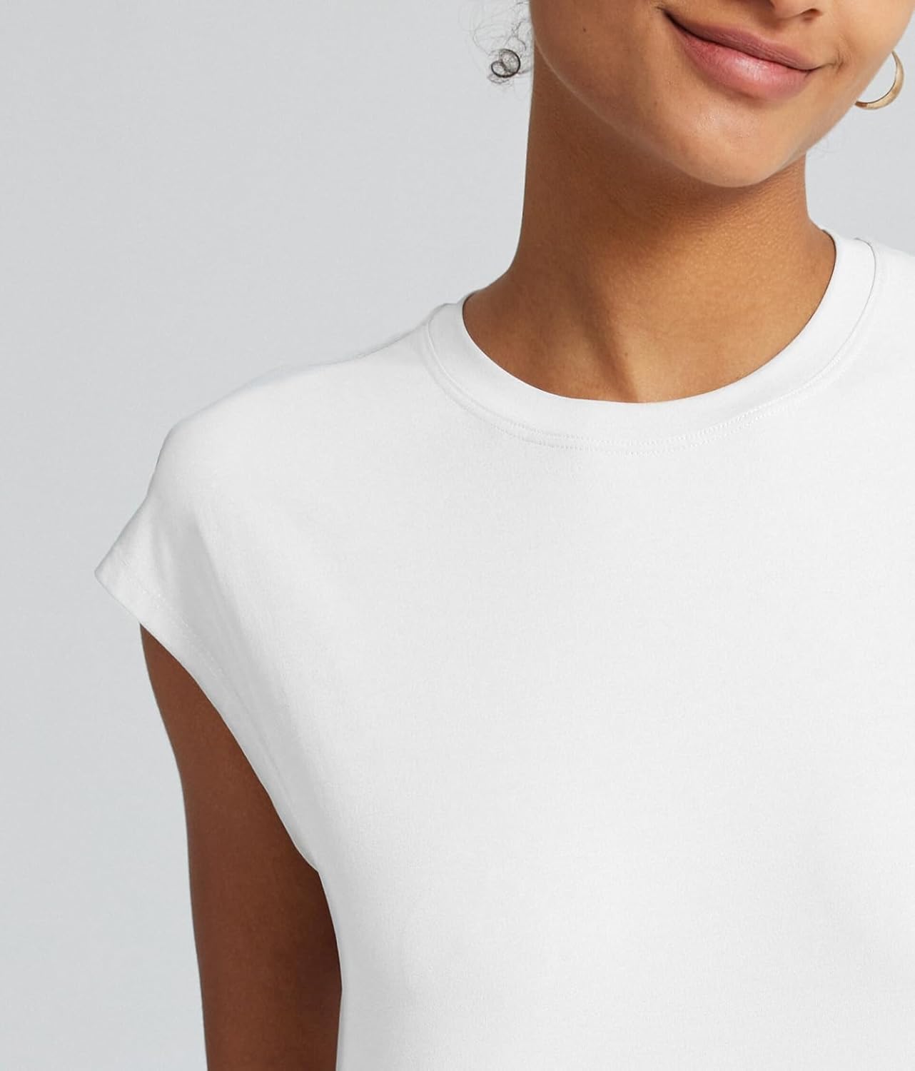 Women's Moisture Wicking Athletic Shirts - Tennis Pickleball Tops, Gym Workout Tee with Cap Sleeve, Quick Dry Exercise Shirt - Image 4