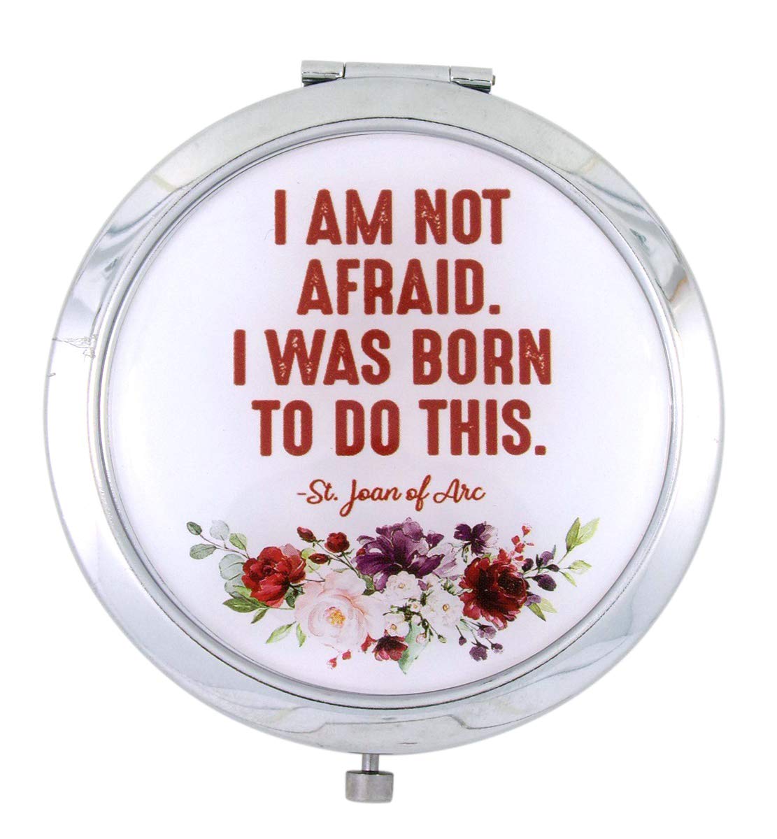 Photo 1 of Needzo Travel Makeup Mirror Saint Joan of Arc Magnifying Compact, 2 3/4 Inches