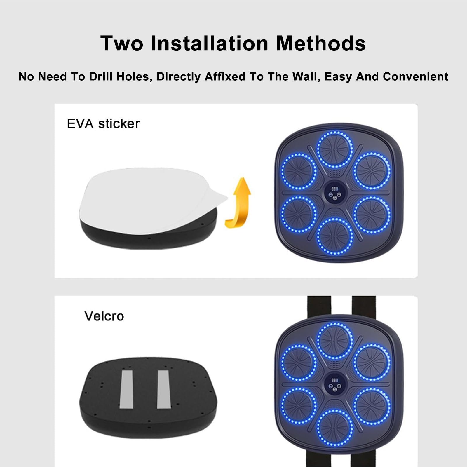 Máquina De Boxeo Musical, Entrenador De Boxeo con Música Electrónica con Conexión Bluetooth, Saco De Boxeo para Entrenamiento En Casa con Guantes para Taekwondo, Sanda,Parent-Child
