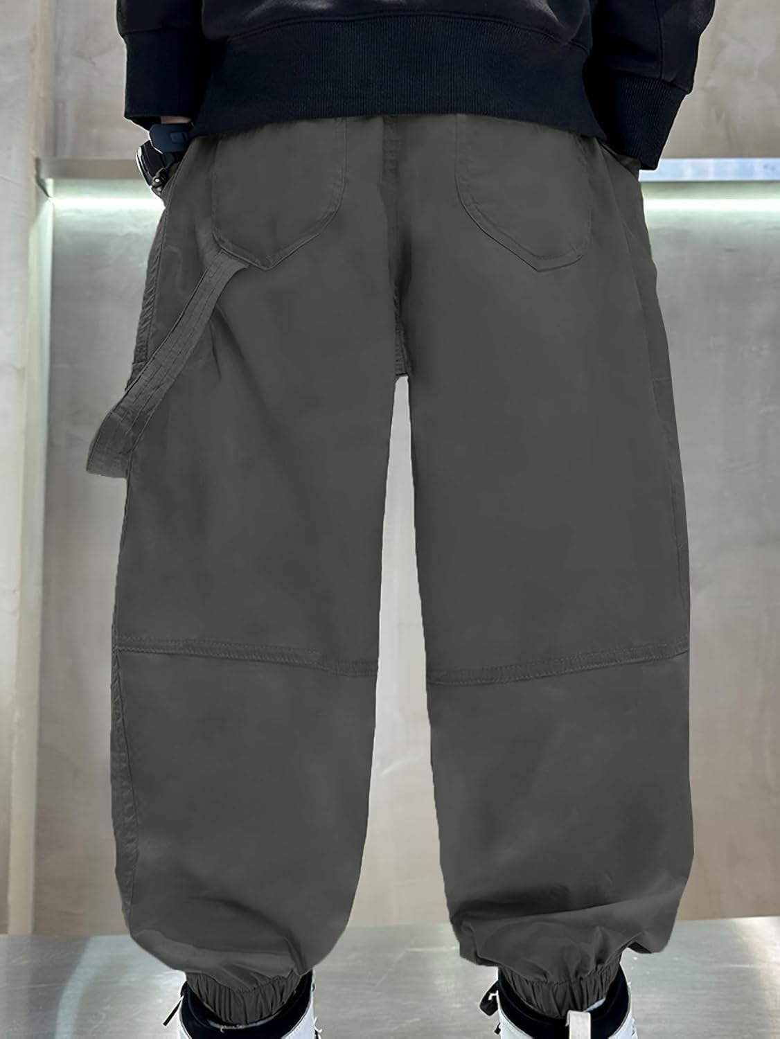 AOWKULAE Boys Casual Cargo Pants for Kids 5-14 Years - Image 5