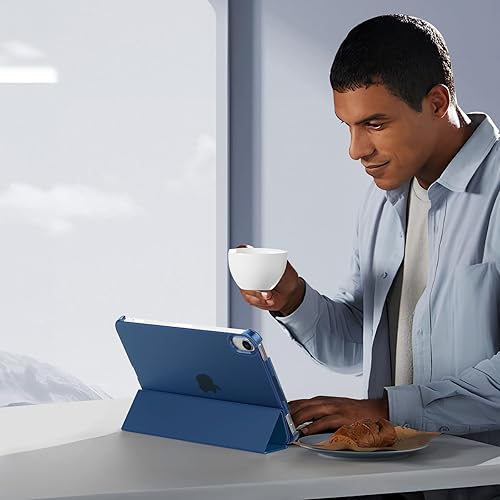 Miniatura 9 de MoKo Case Fit New iPad Mini 6 2021 (6 generación, 8.3 pulgadas) - Funda trasera delgada, ligera, rígida, transparente, con protector trasero