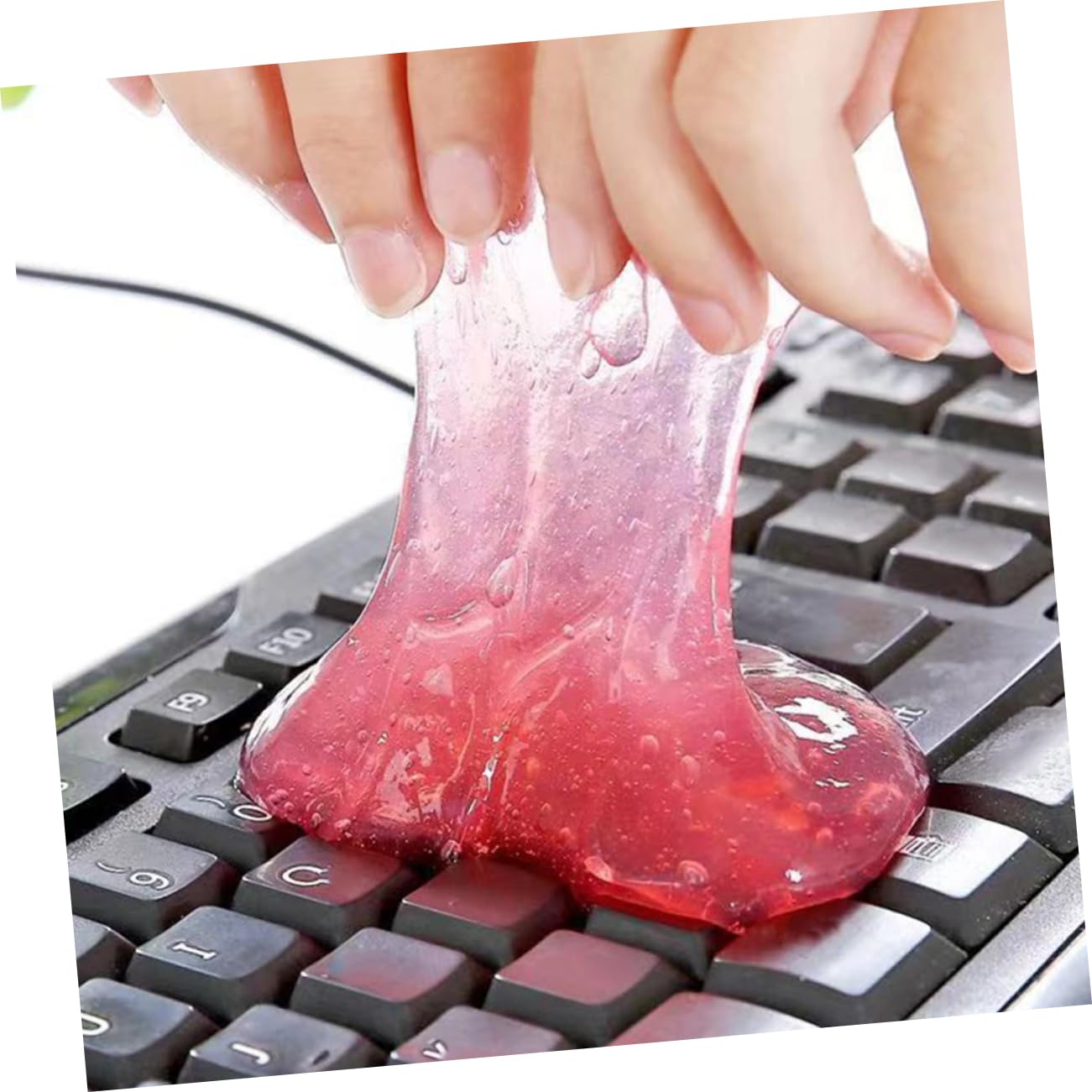 Tofficu 20 Gel Limpiadores para Teclados y Limpieza de Polvo en Coches y Dispositivos Electrónicos Color Aleatorio