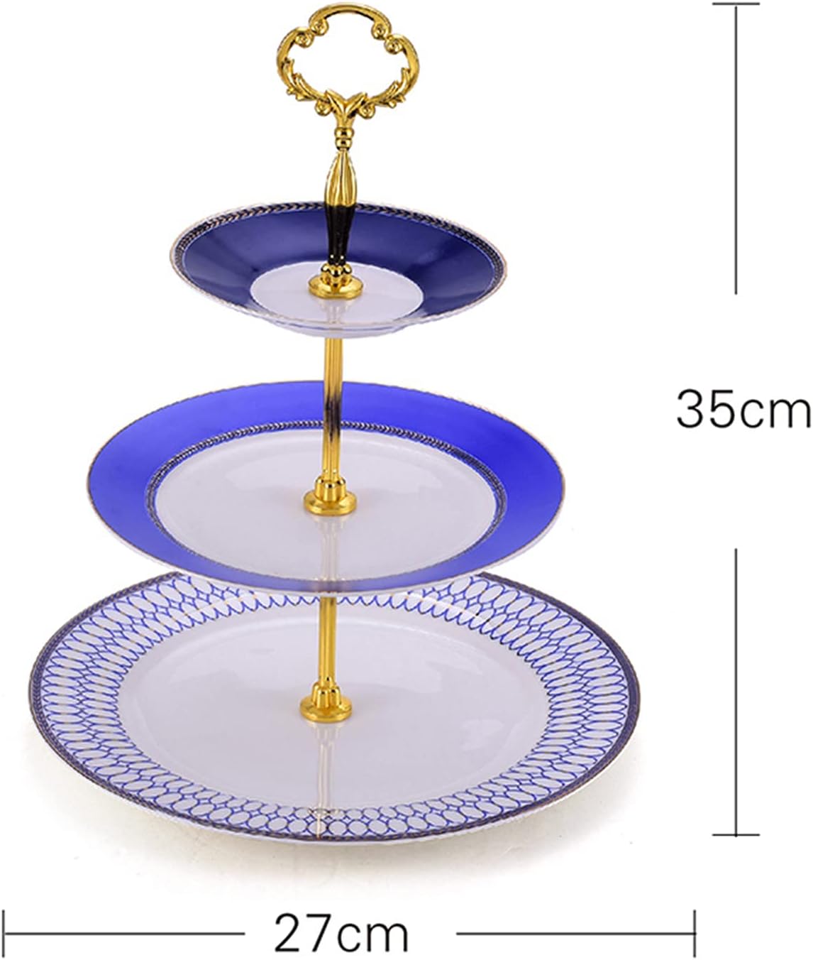 Tiered Stand Tower Cake Stands Fruits Storage Serving Tray, Modern Rustic Dinnerware for Decorative Kitchen and Dining Table, 10 Inch Dish Set Tiered Tray Stand Dessert Tree T