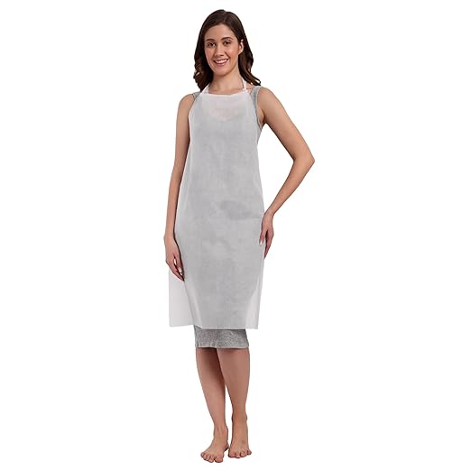Dreamweavers Non Woven Disposable Apron, For Hygiene Management & Food Handling (Pack of 25)