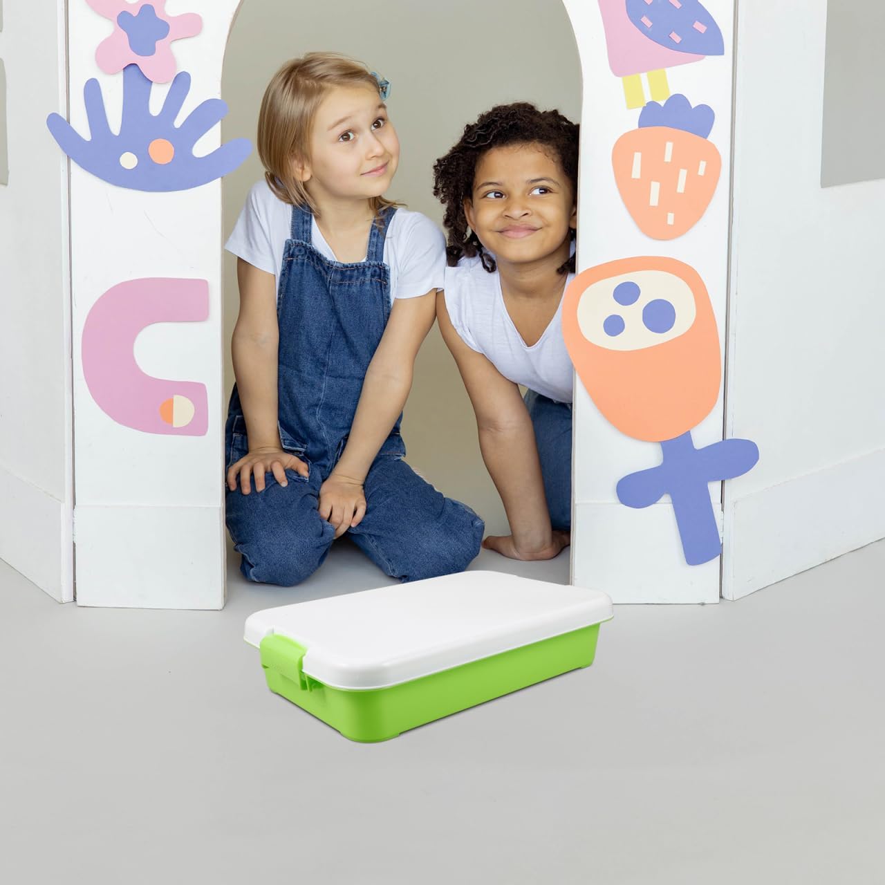Outdoor Toys Storage Box Large Plastic Sand Tray Box Boys and Girls Toy Bin Sturdy Construction Versatile for Art Supplies