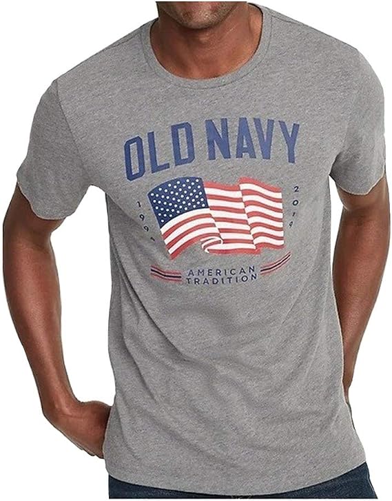 Old Navy Playera De Manga Corta para Hombre con Estampado Al Frente Modelo  413879 Talla XL Gris Claro. : Amazon.com.mx: Ropa, Zapatos y Accesorios