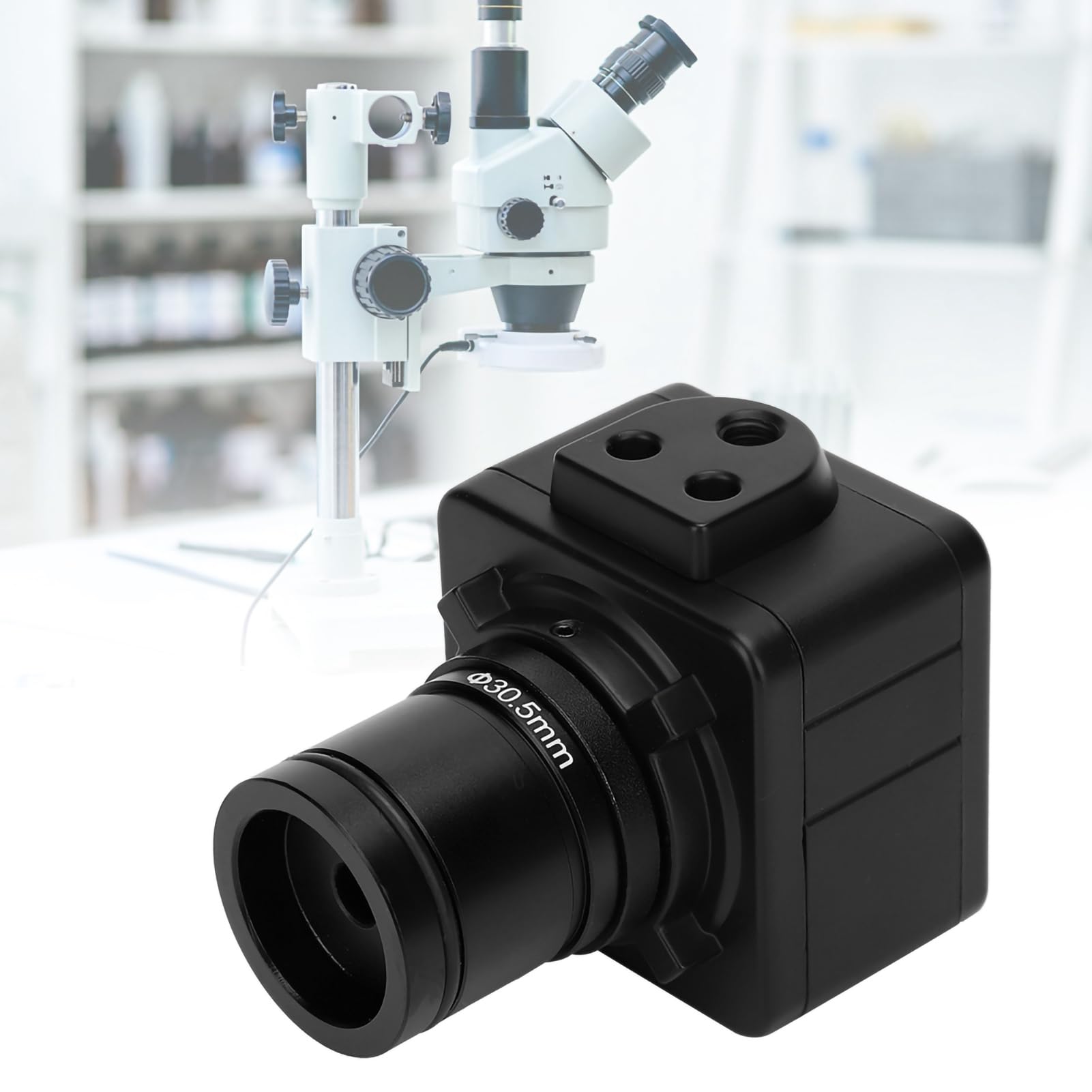 Cyfrowy elektroniczny aparat okularowy, kamera mikroskopowa USB HD CMOS z adapterem montażowym 5MP do mikroskopu przemysłowego