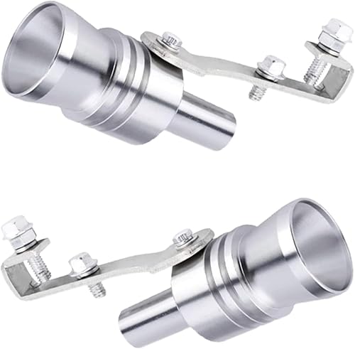 Miniatura 6 de 2 simuladores de silbato de sonido turbo modificado para automóvil, impermeable, metal para escape, cola de silbato, simulador de punta de válvula