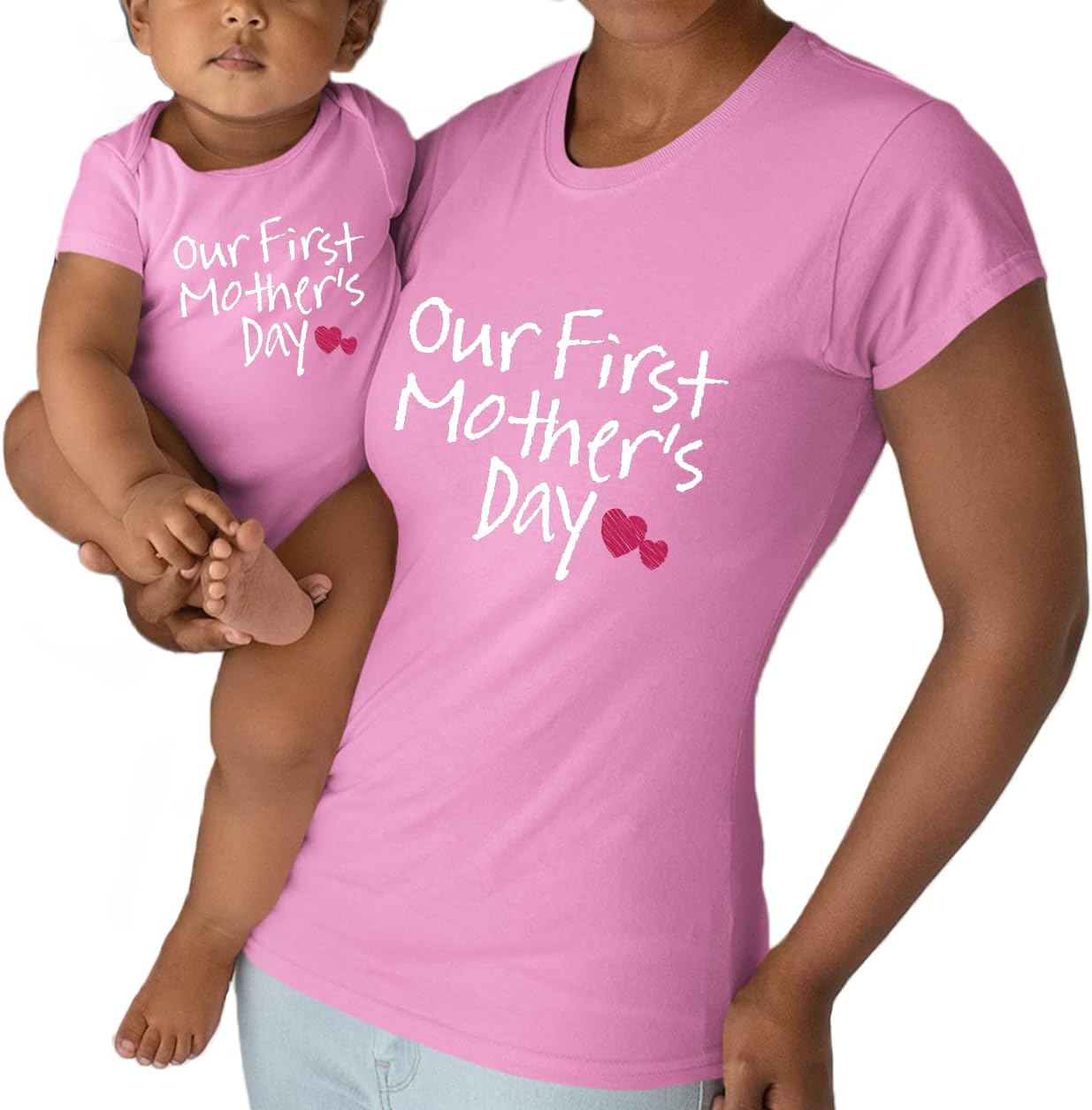 Our First Mothers Day Matching Outfit Baby Gifts for New mom Shirt for Daughter