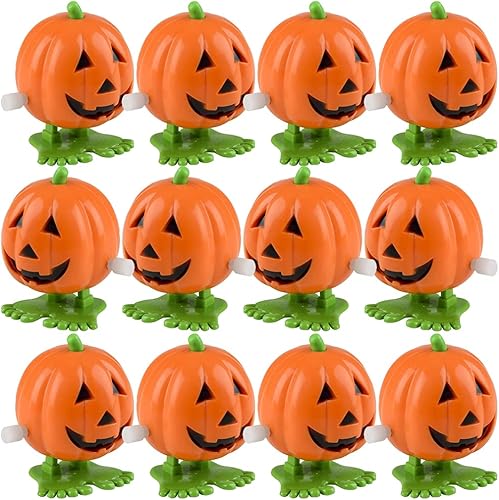 ArtCreativity Juego de 12 juguetes de calabaza de Halloween, para niños y adultos, golosinas de Halloween sin dulces y rellenos de bolsas de