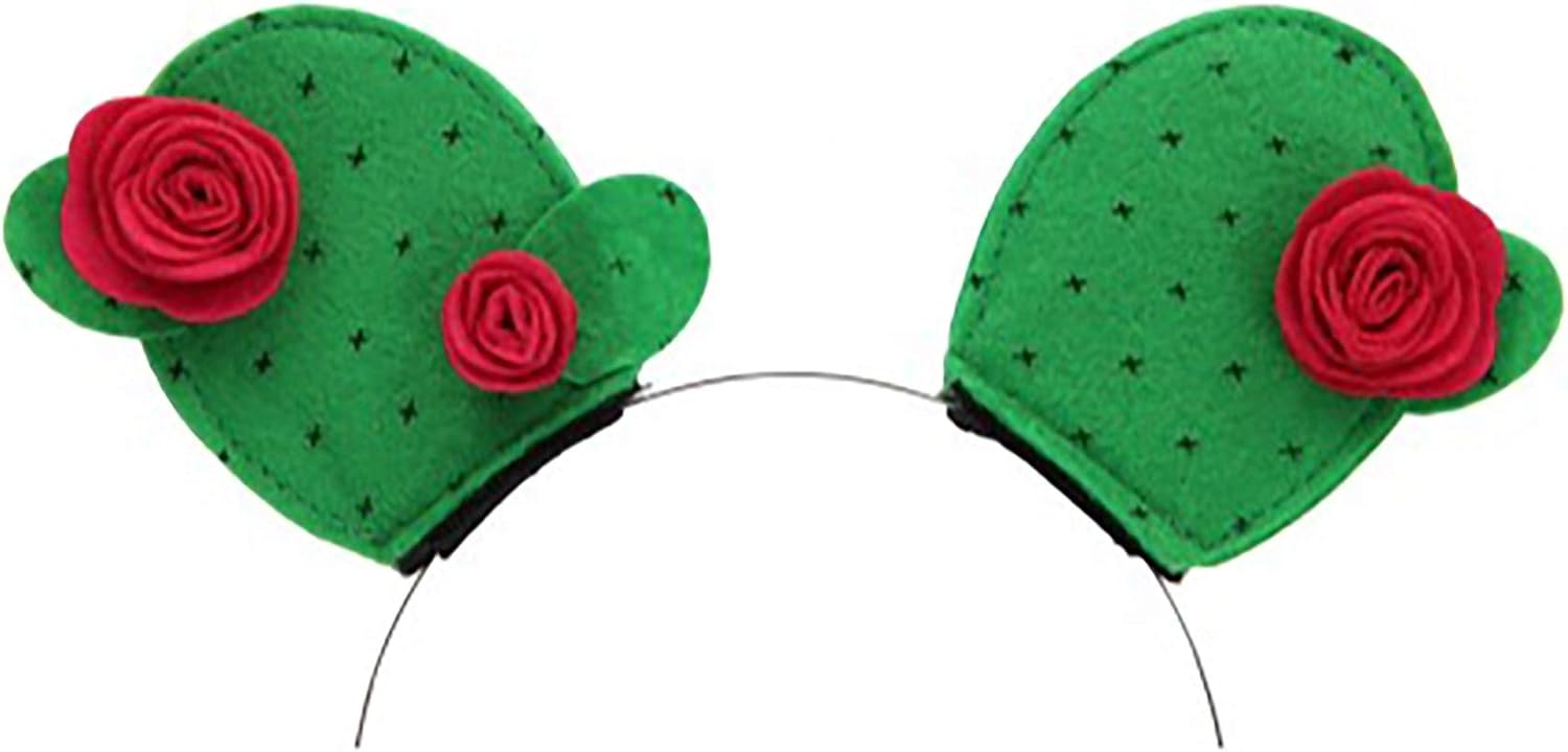 FUN Costumes Saguaro Prickly Cactus with flowers Costume Accessory Headband for adults and kids