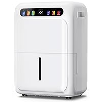 Deumidificatore 20L/giorno，Deumidificatore Casa con Display Digitale Dell'umidità