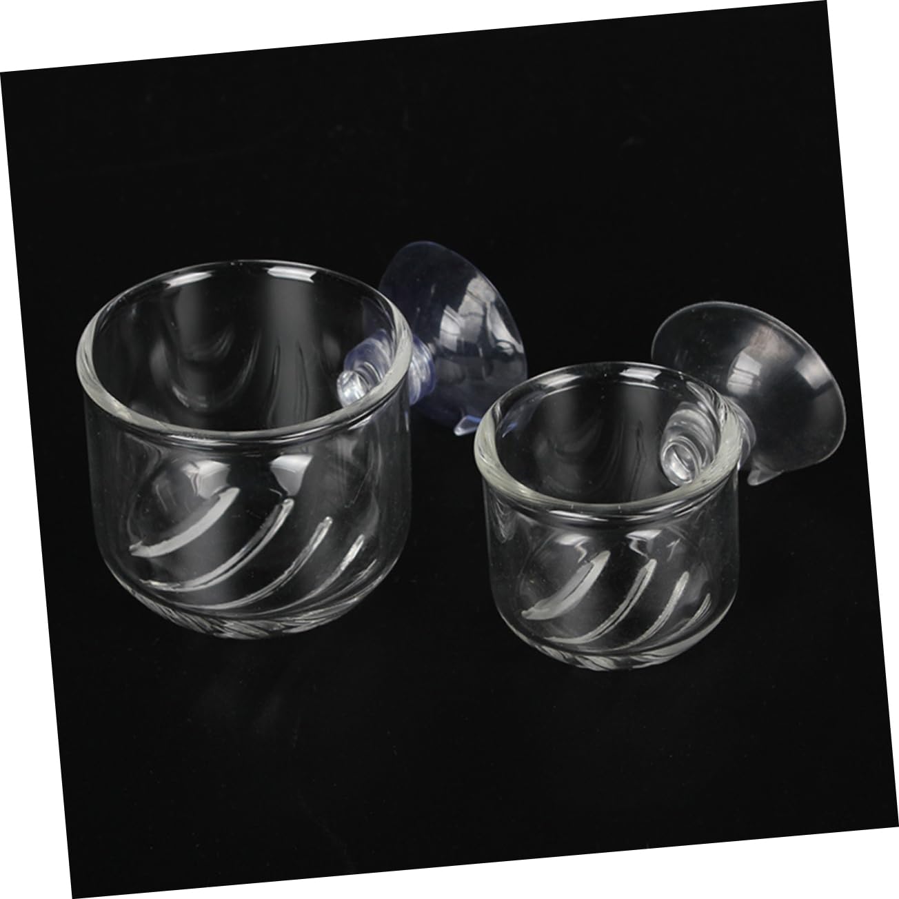BESPORTBLE 3 Juegos De Comederos para Peces Vasos De Vidrio para Alimentar Gusanos Rojos Equipo para Acuario Suministros Acuáticos Comederos con Forma De Pantalones 2 Piezas X 3