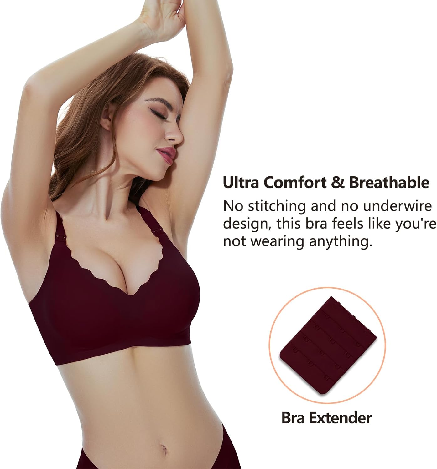 3 Pack Nursing Bras for Breastfeeding Seamless Maternity Bra Ultra Comfort Pregnancy Sleep Bralette for Women - Image 4